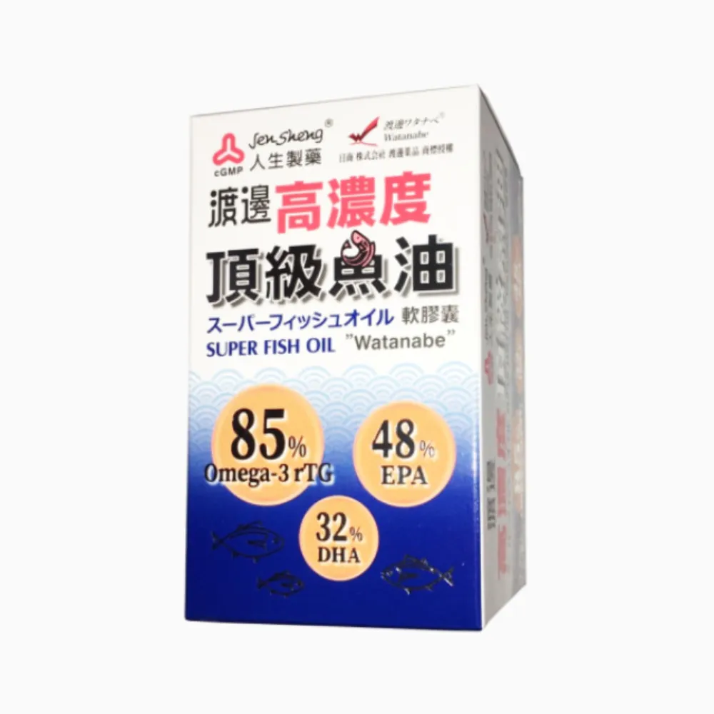 【人生渡邊】高濃度頂級魚油軟膠囊(60粒)