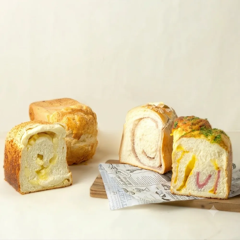 【BAKER 胖大師】不單調包餡吐司系列x6入  (芋頭|奶油起司|香蒜火腿起司)任選