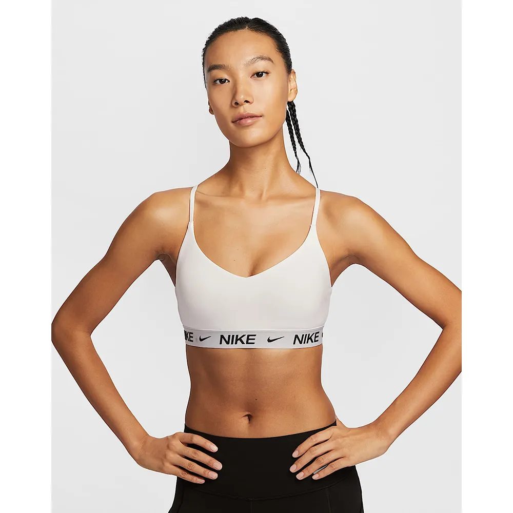 【NIKE 耐吉】運動內衣 低強度 速乾 女 AS W NK DF INDY LGT SPT BRA 白色(FD1063101)