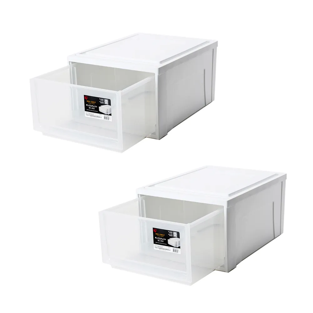 【特力屋】2入組  日本IRIS 21L抽屜箱 35X45X23.5cm(整理箱 收納箱)
