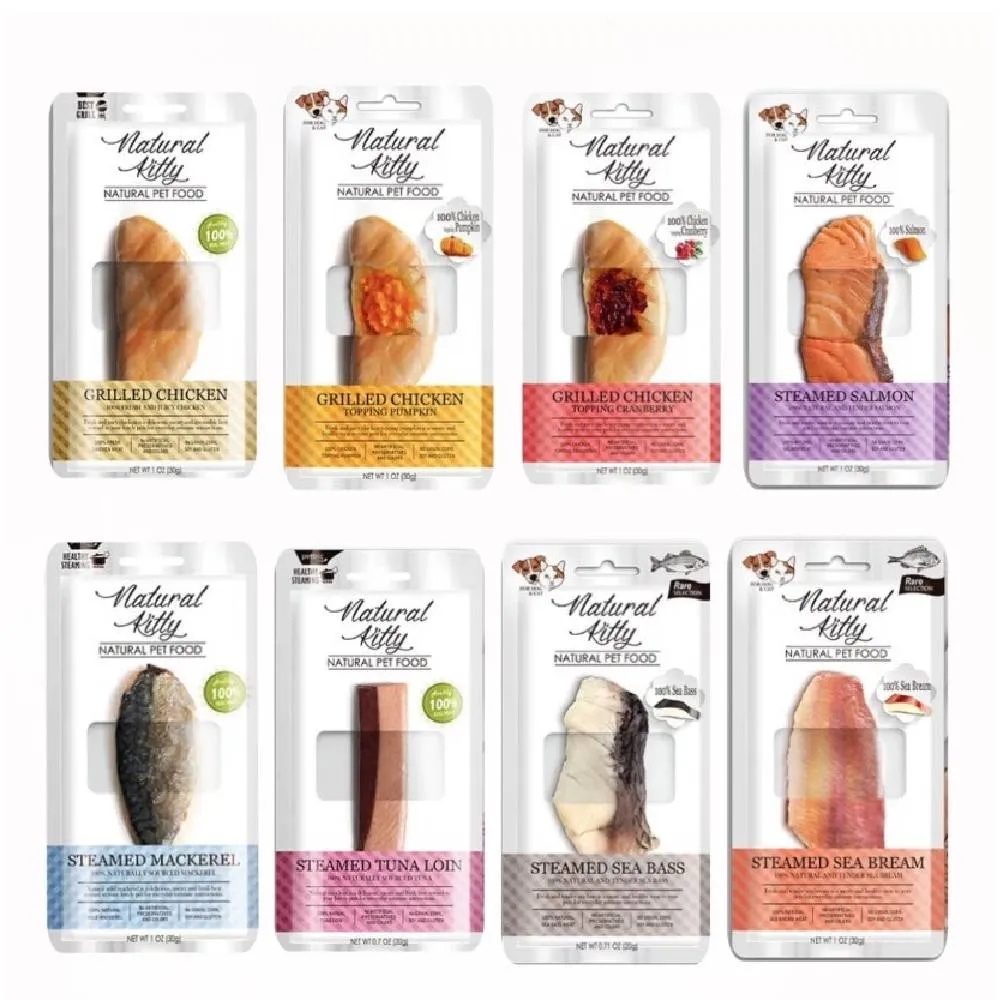 【Natural Kitty 自然小貓】100% 天然鮮肉條*9入(貓肉條 貓狗零食 天然鮮肉條 貓零食)