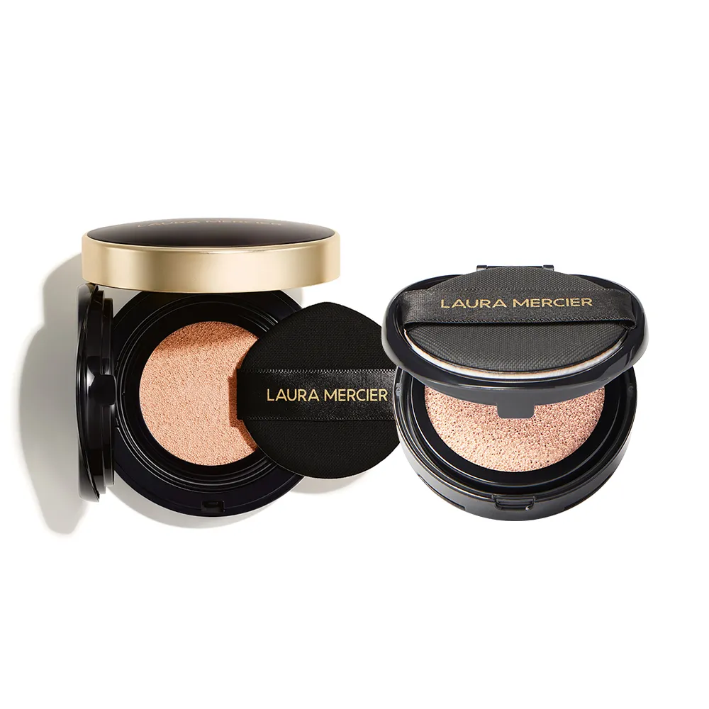 【LAURA MERCIER 蘿拉蜜思】冠軍氣墊+蕊芯超殺組(煥顏氣墊粉餅15g+冠軍氣墊蕊芯)