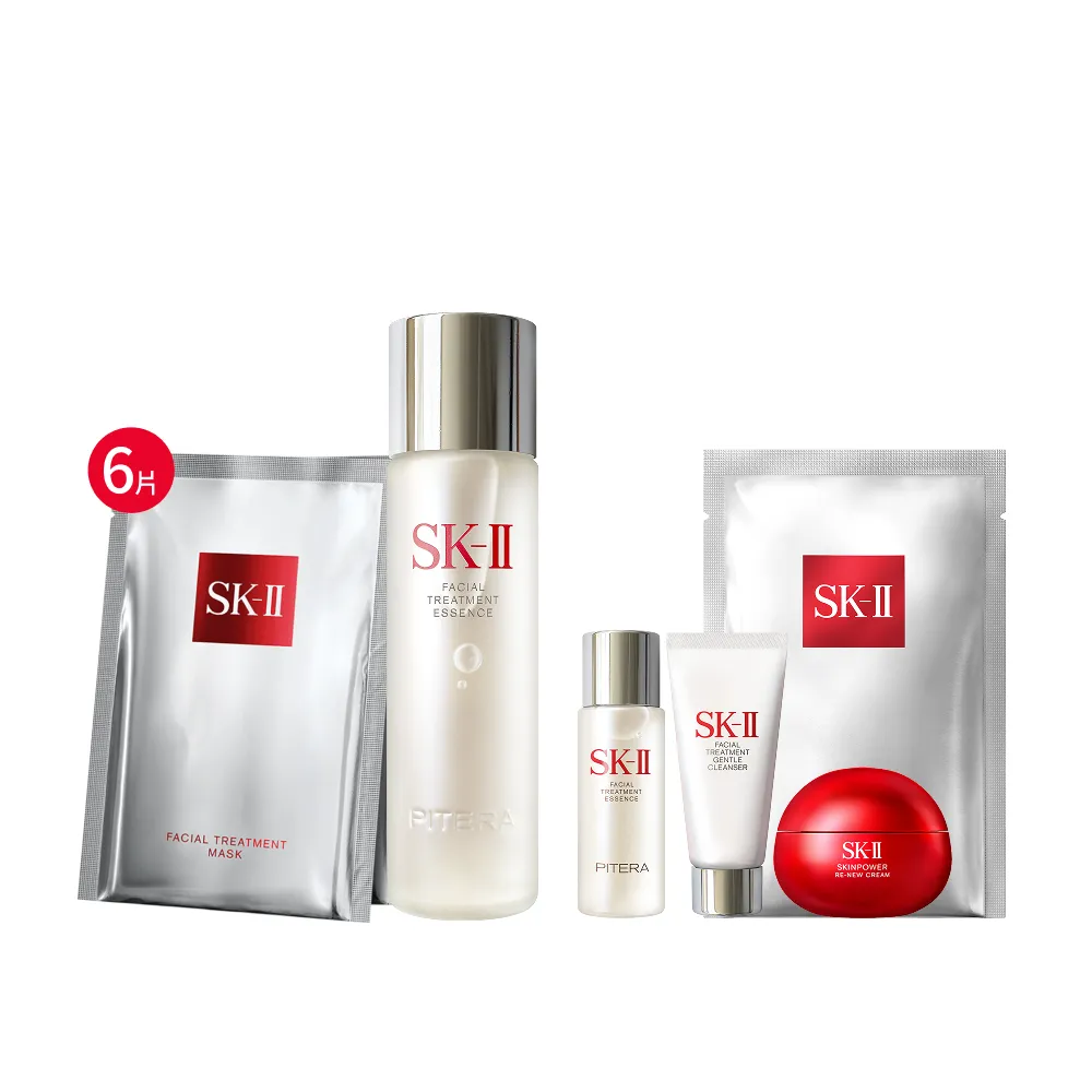 【SK-II】官方直營 青春面膜雙重組(青春露160ml+面膜6片)(雙11)