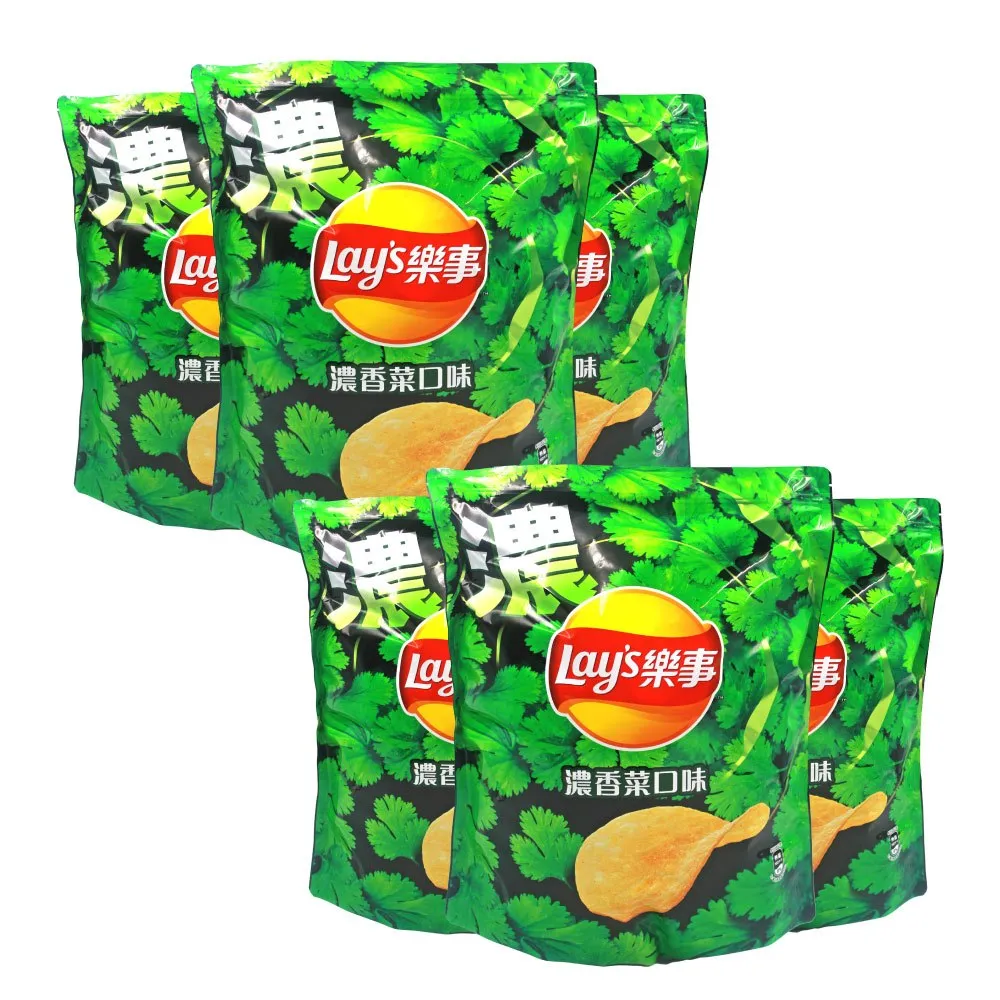 【Lay’s 樂事】濃香菜風味洋芋片x6入(580公克)