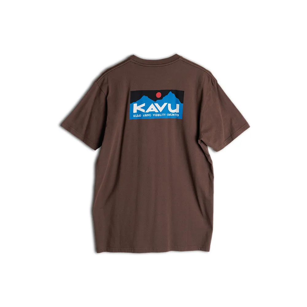 【KAVU】Klear Above Etch Art 有機棉經典LOGO短袖T恤 核桃 #847