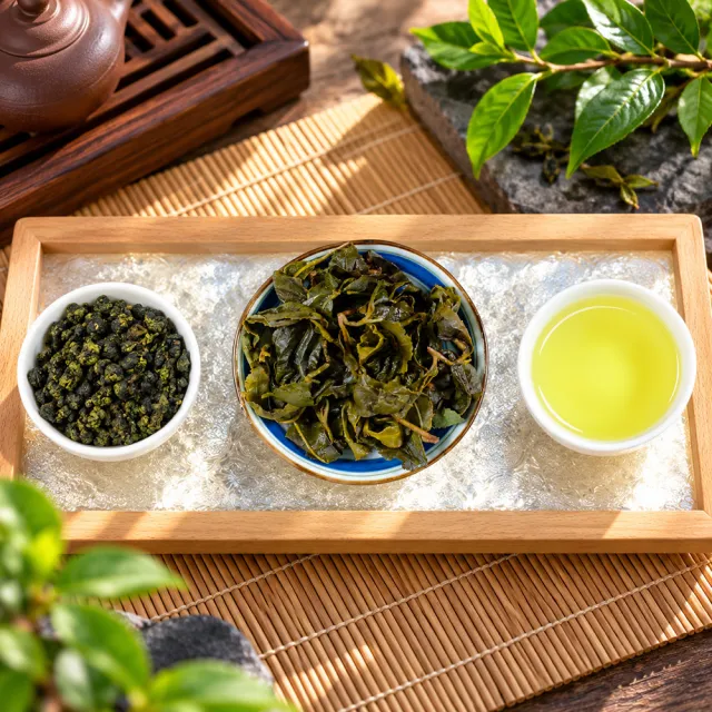 【龍源茶品】杉林溪有機綠茶葉50g/罐+梨山烏龍青茶葉禮盒150g/罐(共200g-青生茶烏綠茶/附提繩/年節禮盒)