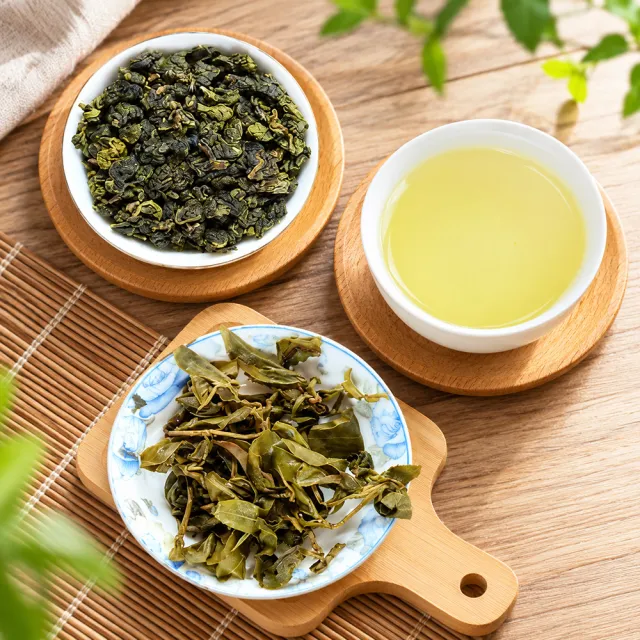 【龍源茶品】杉林溪有機綠茶葉50g/罐+梨山烏龍青茶葉禮盒150g/罐(共200g-青生茶烏綠茶/附提繩/年節禮盒)