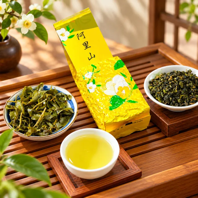 【龍源茶品】雙11推薦阿里山茶香奶韻金萱烏龍高山茶葉150gx6包(共1.5斤;無焙火;附提袋)