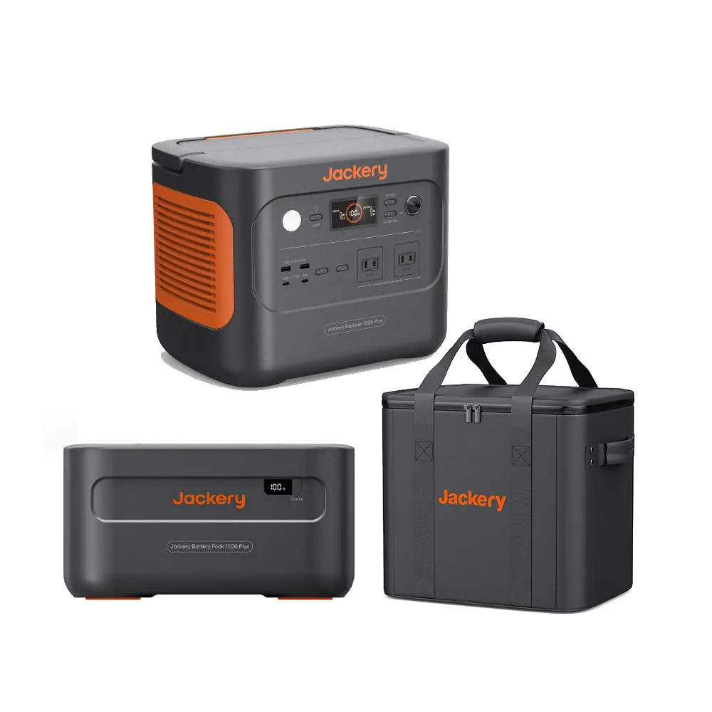 【Jackery】1000 Plus 2529Wh不斷電儲能戶外電源旅行組(先創公司貨)