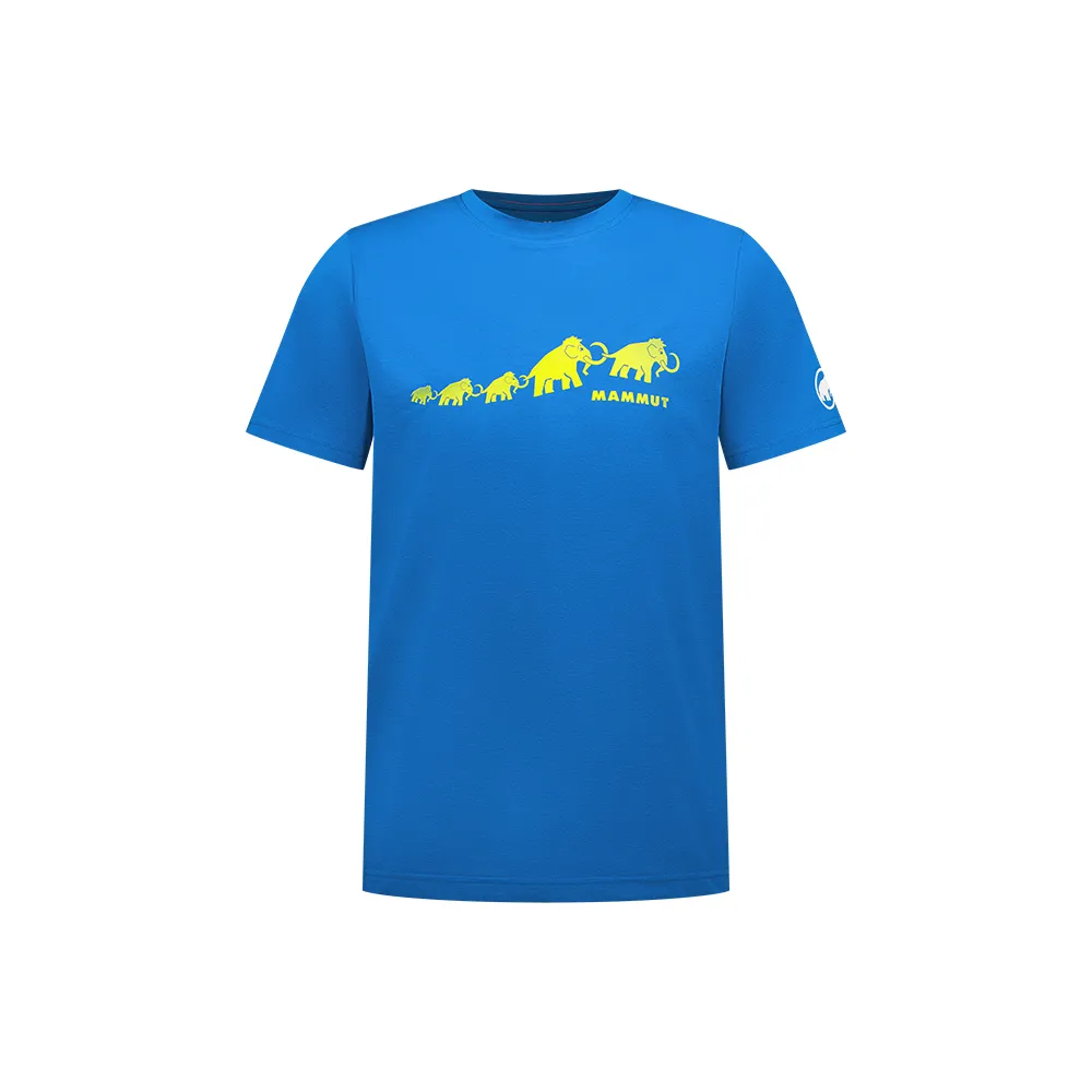 【Mammut 長毛象官方直營】QD Logo Print T-Shirt AF Men 快乾LOGO短袖T恤 男款 冰川藍PRT3 #1017-02012