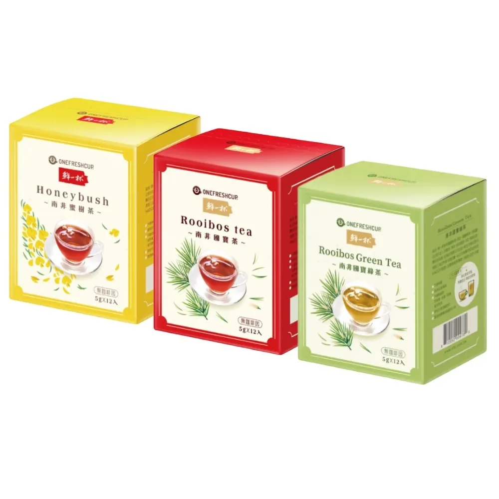 【鮮一杯】南非國寶茶茶包5gX12包X8盒(國寶茶/國寶綠茶/蜜樹茶 3種口味任選)