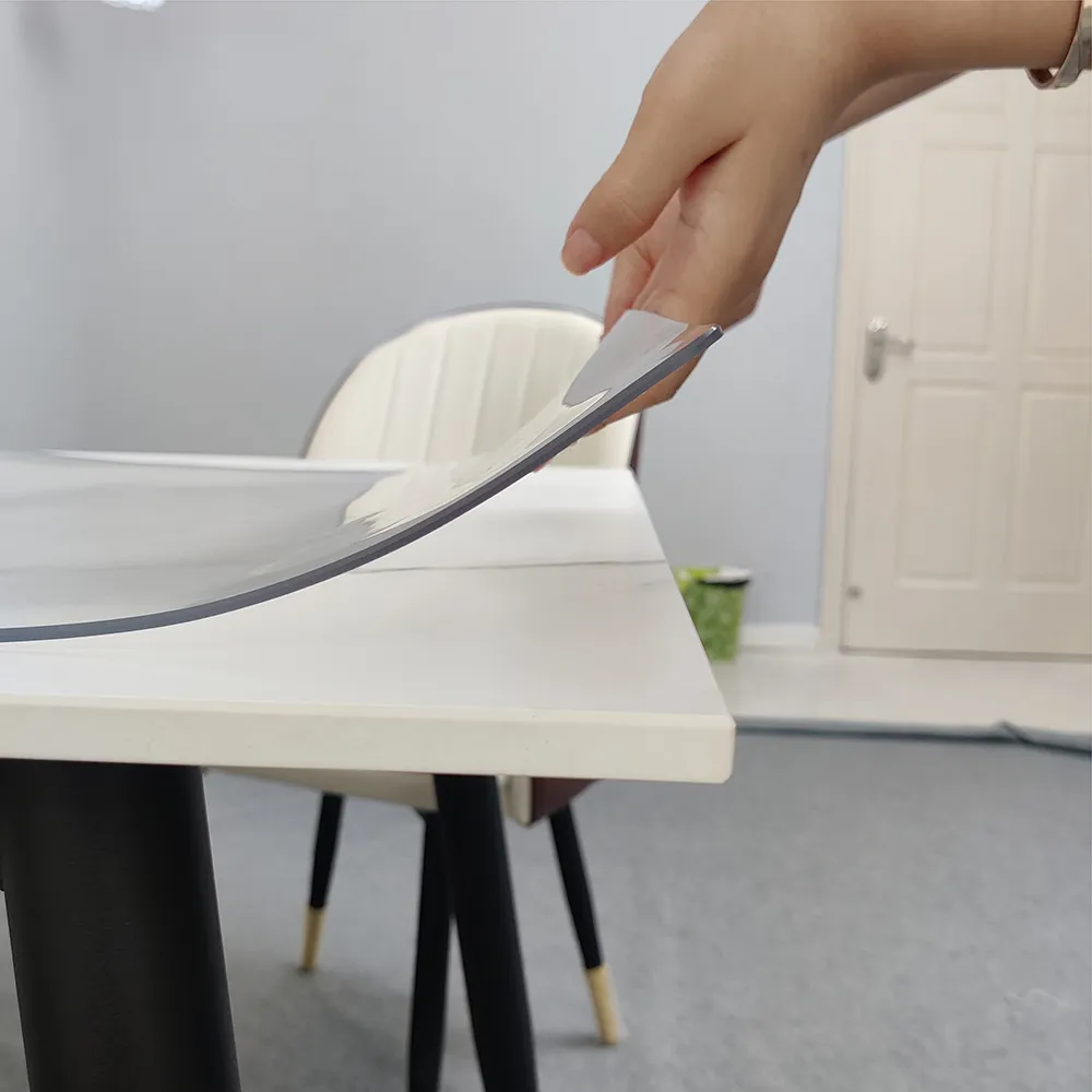 【Osun】60X120cm加厚2.0mm抗菌口含級無味軟玻璃PVC環保防水防油防滑圓角磨邊透明桌墊桌巾(CE494)