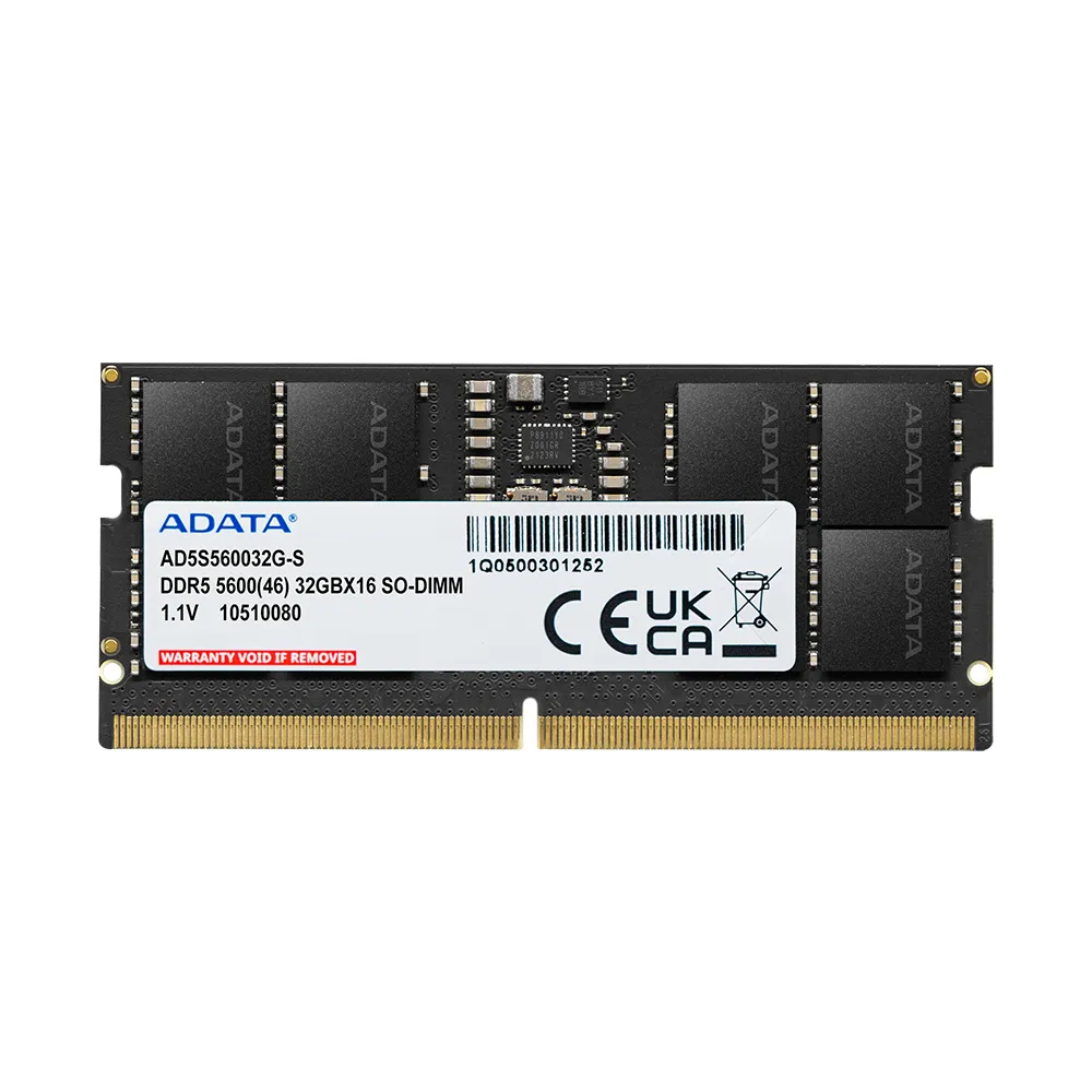 【ADATA 威剛】DDR5 5600 8GB 筆記型記憶體 (AD5S56008G-S)