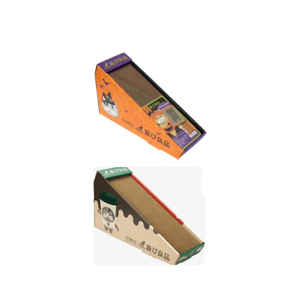 【Catfeet】遊玩良品《斜坡貓抓板-南瓜瘋｜咖啡時光》（貓抓板）