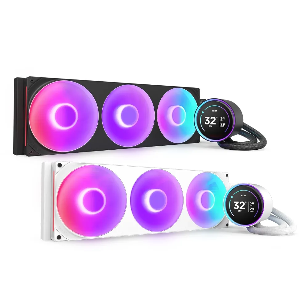 【NZXT 恩傑】Kraken Elite 420 RGB一體式水冷(6年保固/冷熱分艙/LCD螢幕/CPU散熱器/AIO)