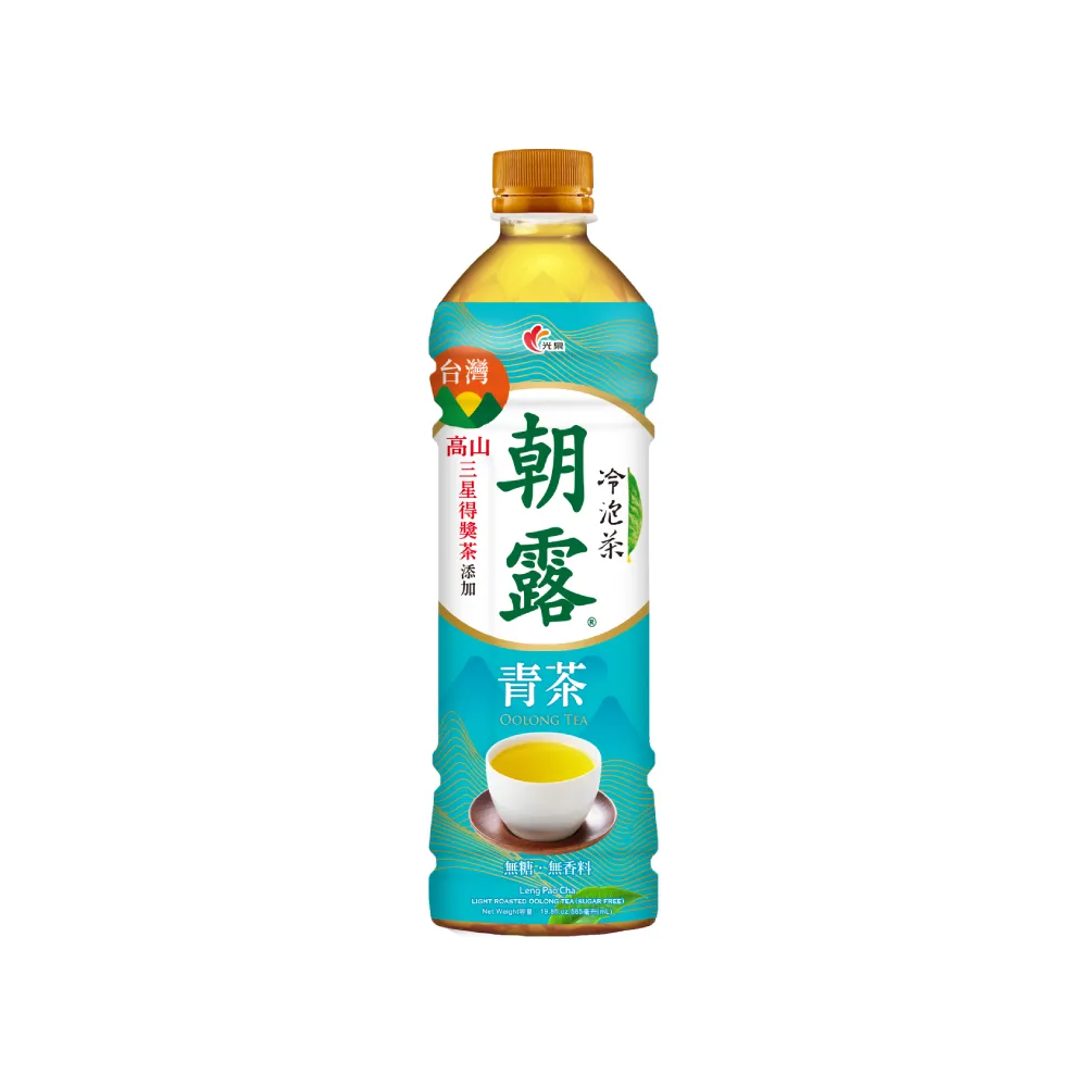 【光泉】冷泡茶-朝露青茶無糖585mlx24入/箱