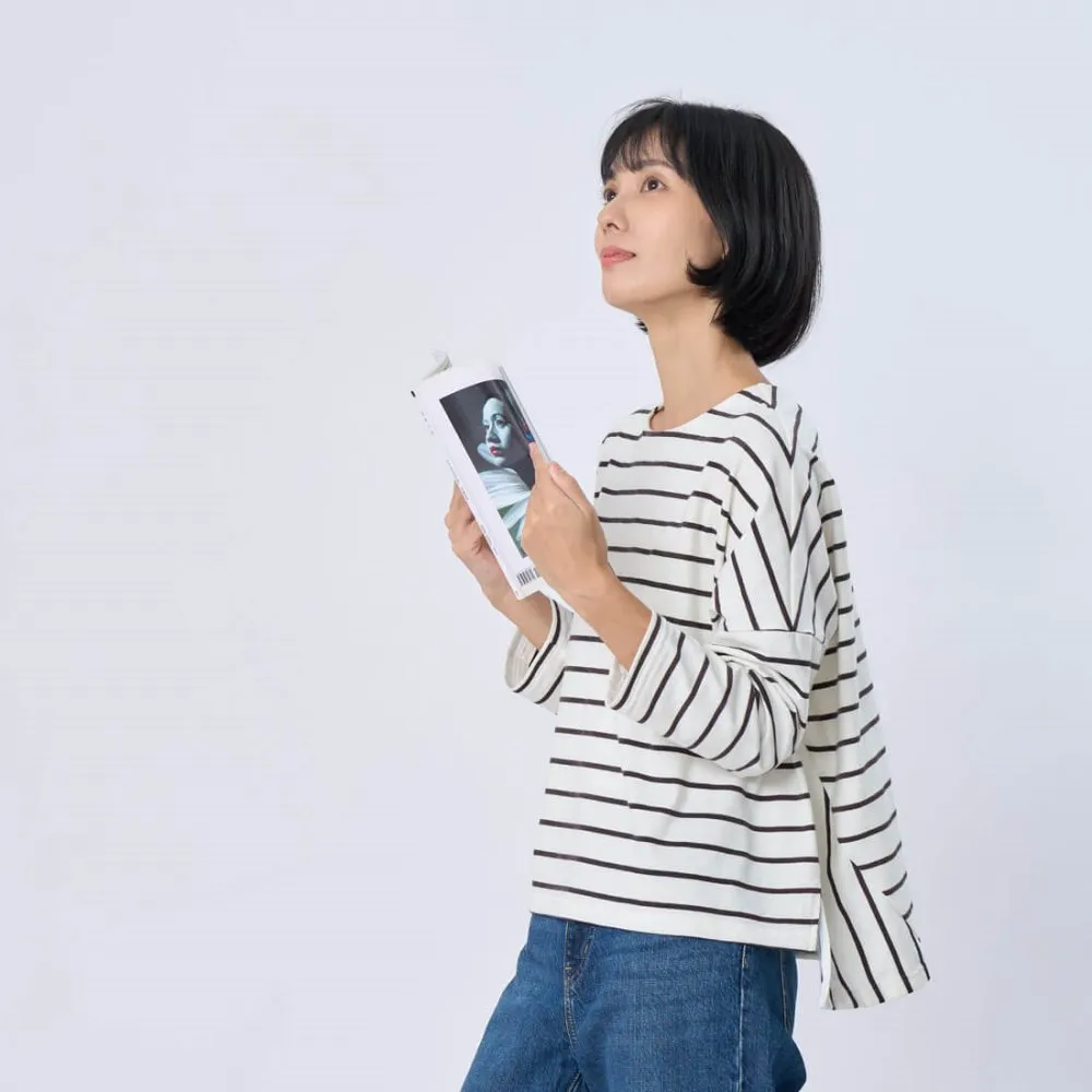 【so that’s me 好我】Audrey簡約寬鬆條紋T恤上衣(黑白)