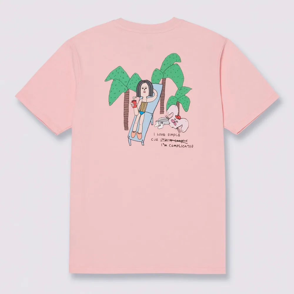 【VANS】官方旗艦 Artist Collection - Riroo 女款粉色短袖T恤