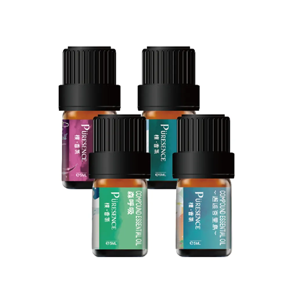 【PURESENCE 樸香氛】小資上班族紓壓精油體驗組(5ml X 4入)