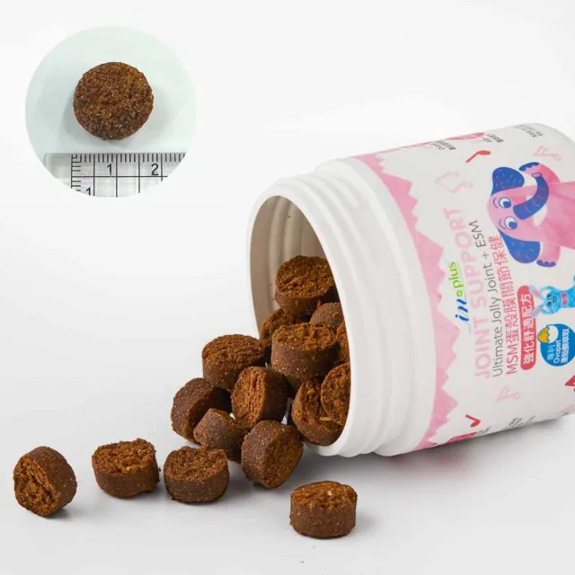 【IN-Plus】犬用 MSM關節保健軟嚼錠 60顆 (狗關節 葡萄糖胺 綠貽貝 BCAA)
