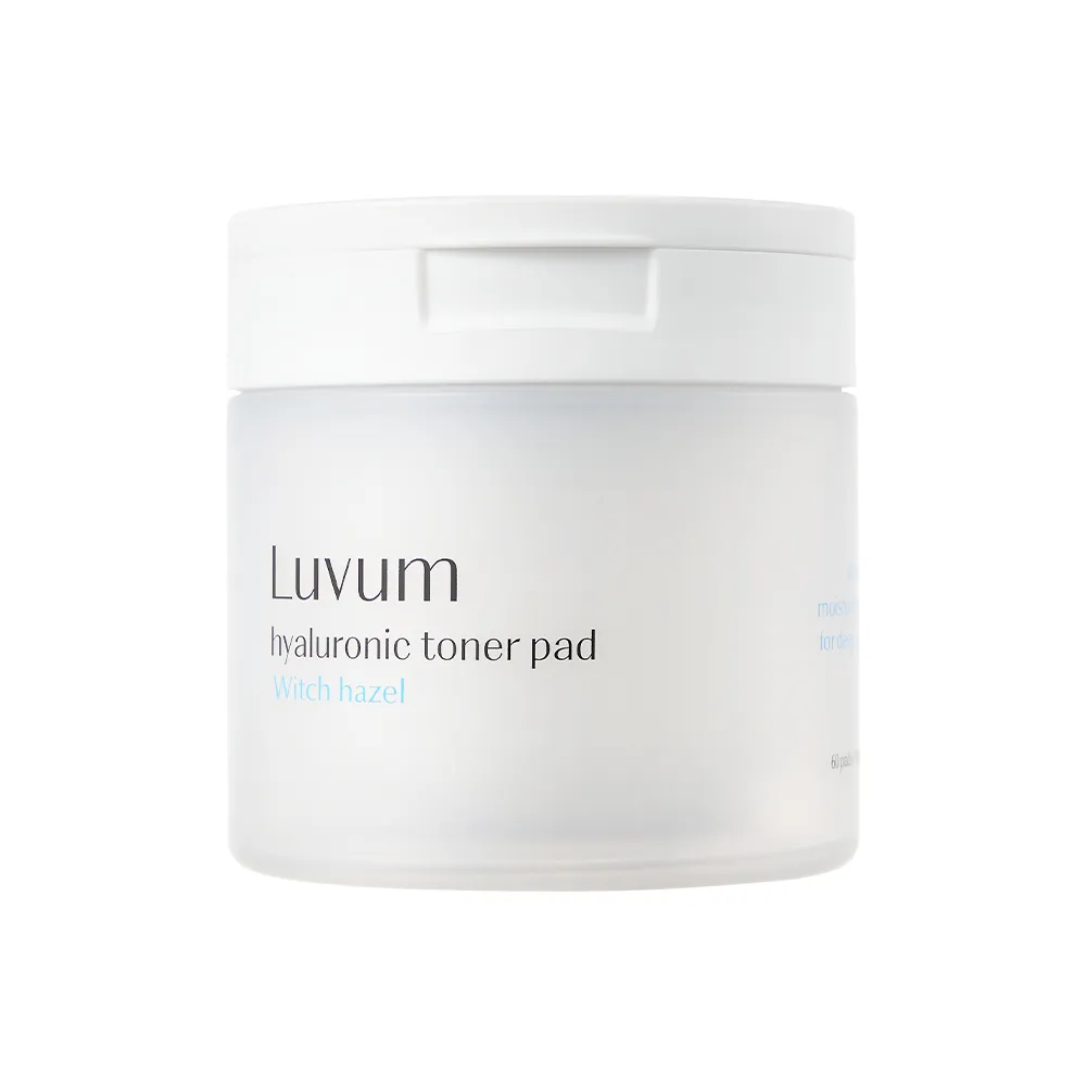 【Luvum】韓國 金縷梅透明質酸爽膚棉片 60片 控油 收斂 保濕 去角質 棉片 官方直營(棉片)
