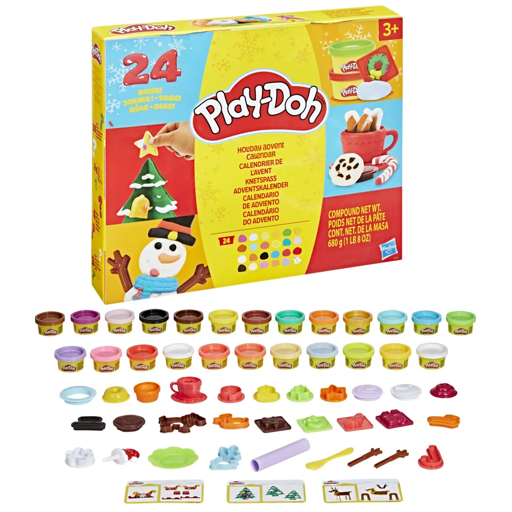 【PLAYDOH 培樂多】MOMO獨家 黏土系列(節慶倒數月曆)