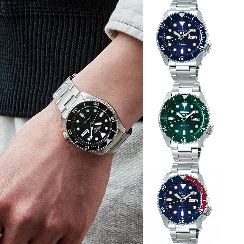 【SEIKO 精工】5 Sports 系列 機械錶 男錶 指針錶 手錶 禮物 畢業(SRPD51K1.SRPD61K1.SRPD55K1.SRPD53K1)