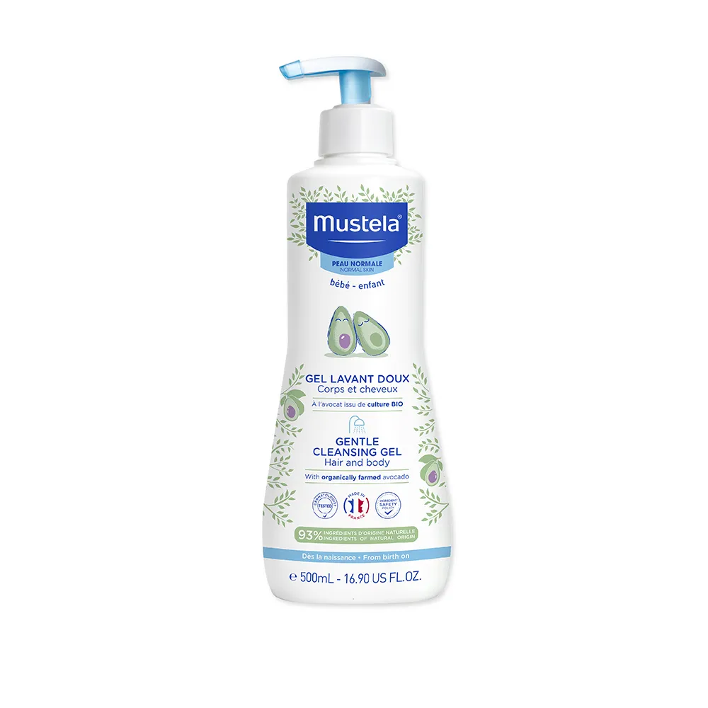 【Mustela 慕之恬廊】慕之幼 多慕雙潔乳 500ml(寶寶/嬰兒/新生兒/幼兒/兒童 洗髮精 沐浴乳 Mustela)