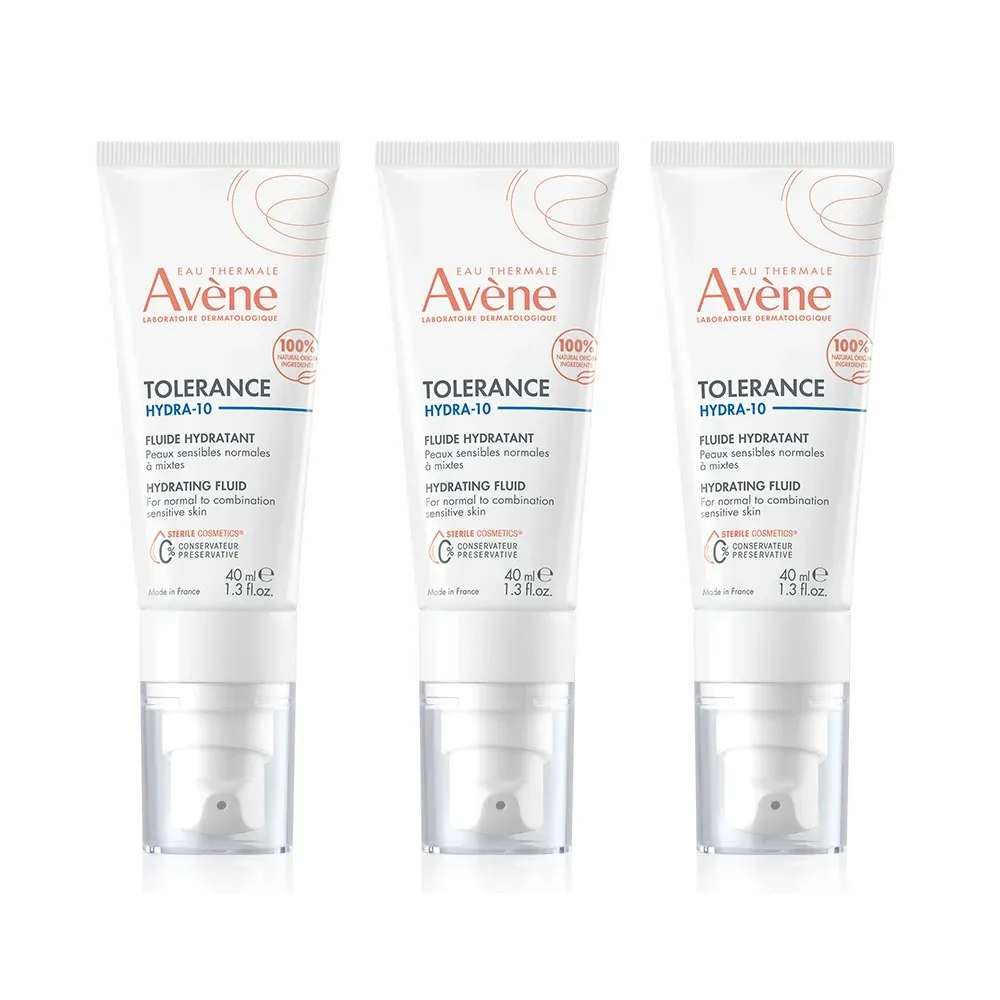 【Avene 雅漾】HYDRA-10極簡水凝乳40ml(三入組)