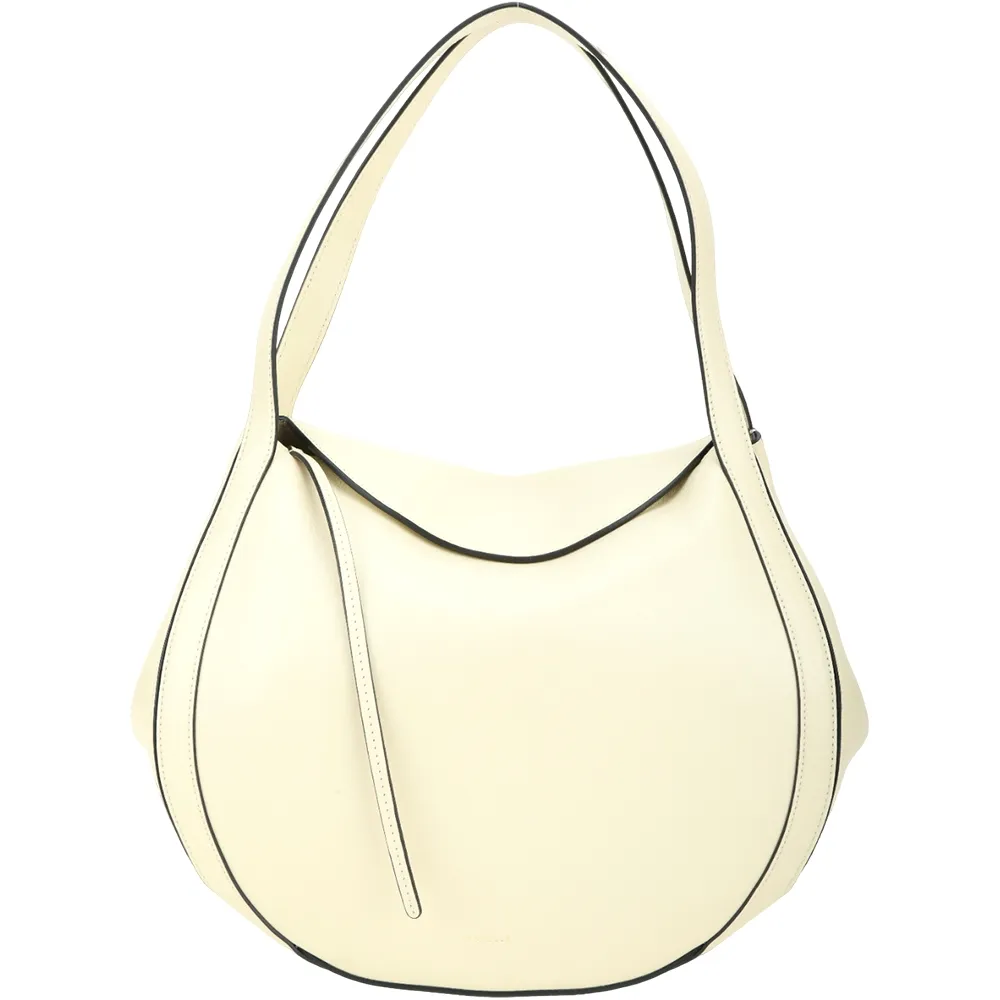 【Wandler】Lin Bag 小牛皮手提 肩背包(奶杏色)(義大利皮革 小眾精品)