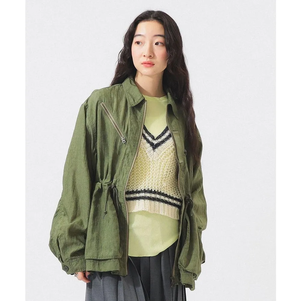 【BEAMS】官方旗艦館 BEAMS BOY / 女裝 尼龍 狐絨 軍風 外套