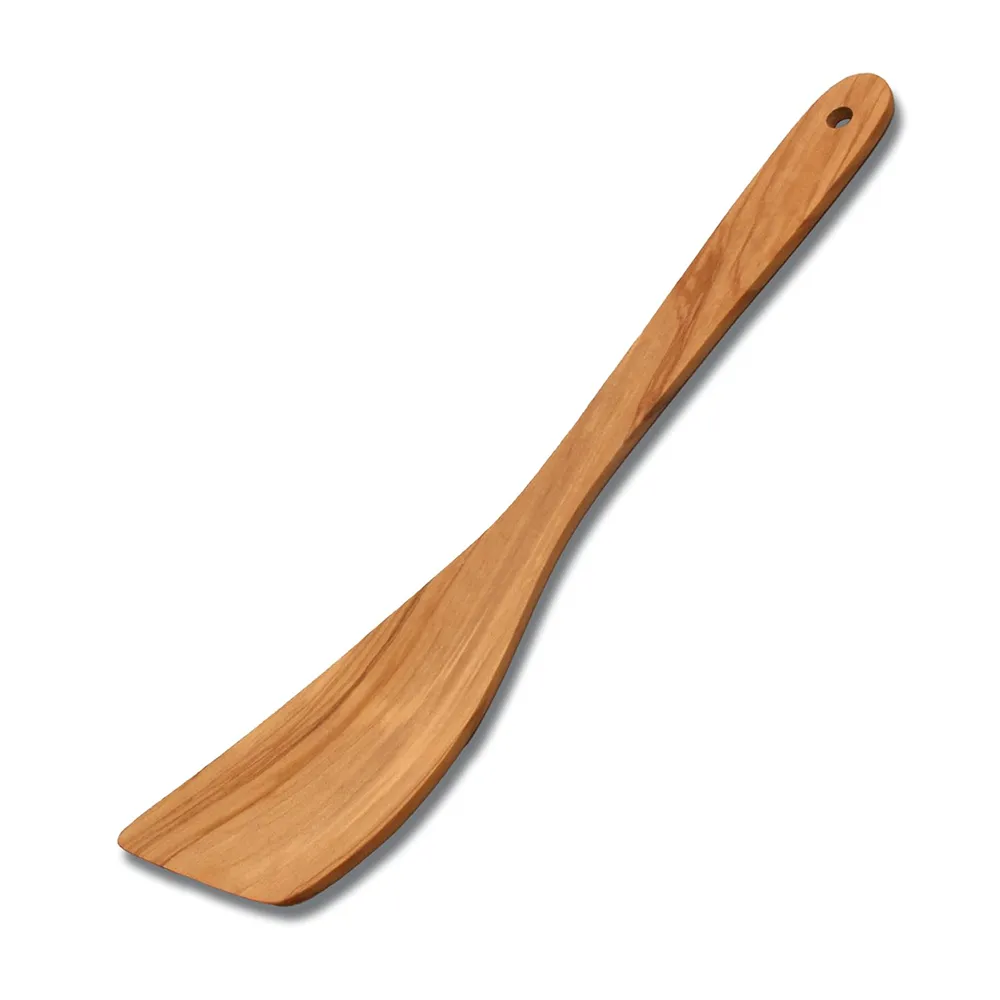 【PREMIUM 極】橄欖木料理用炒菜鍋鏟30cm(義大利製/極鐵鍋鏟)
