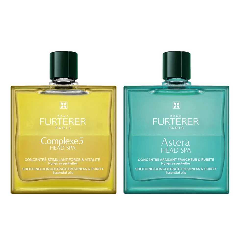 【RENE FURTERER 萊法耶】頭皮舒緩精油50ml送50ml(共2入組/國際航空版/5號.紫苑草)