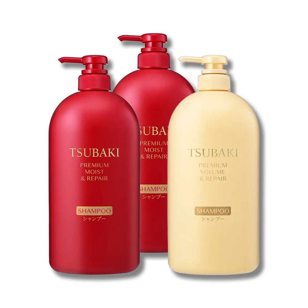 【TSUBAKI 思波綺】New瞬亮洗髮乳1000ml 3入組(潤澤/修護)