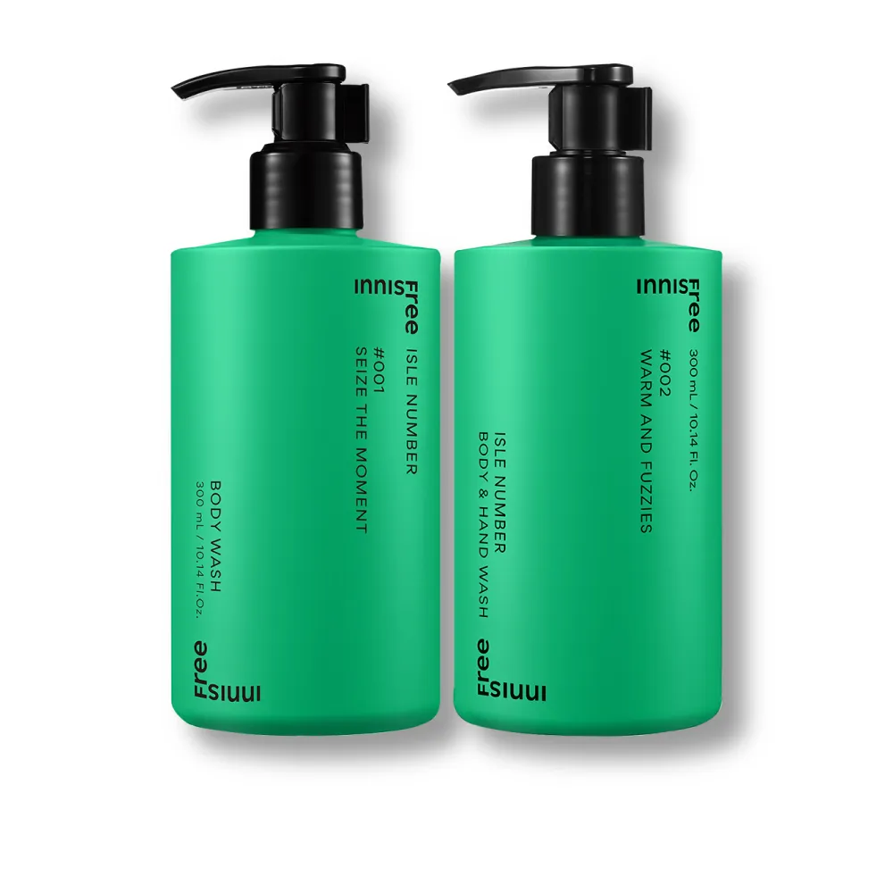 【innisfree】ISLE NUMBER手部及身體沐浴乳 300ml(2入組/兩款香氛調任選)