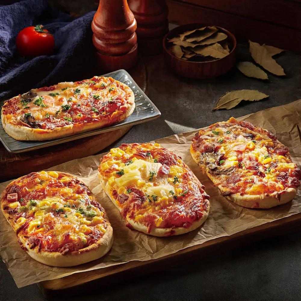 【金品】小披薩 24片組 口味任選3種(牛肉/夏威夷/總匯/培根/Pizza/披薩/比薩/冷凍食品)