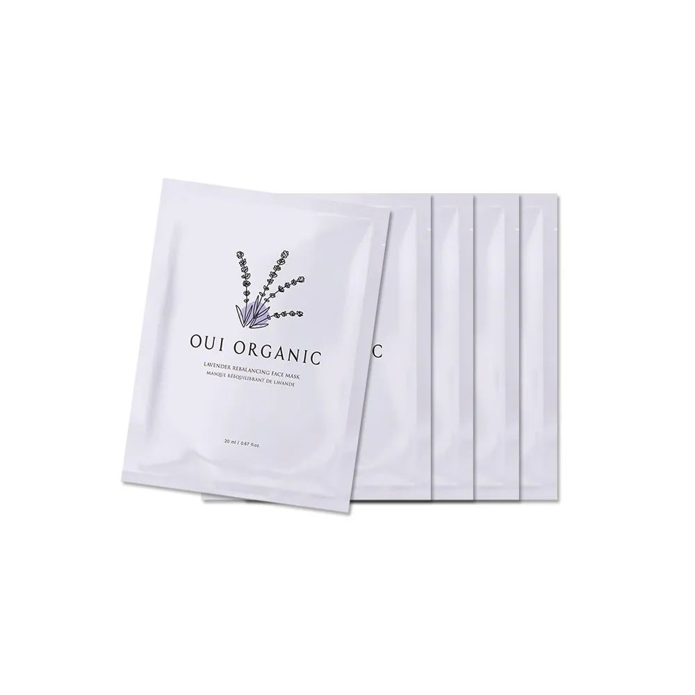 【WeOrganic 唯有機】薰衣草淨透控油面膜5入組(控油、保濕、淨化、超輕薄)