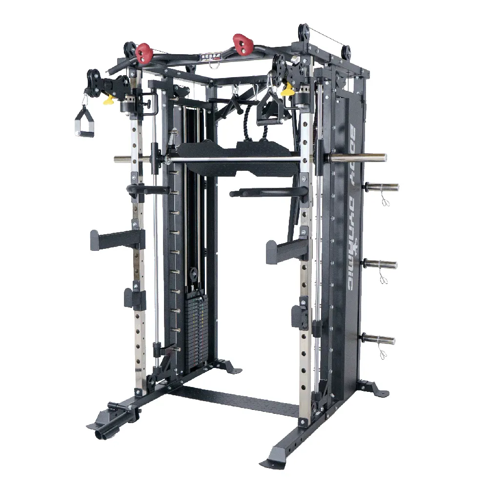 【BODY DYNAMIC 德旺】TO-S121B 豪華版全方位史密斯機(一機多用 重訓 訓練框  飛鳥滑輪 自由重量 深蹲架)