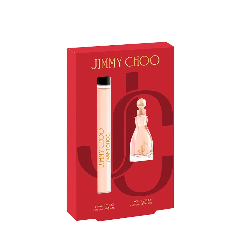 【JIMMY CHOO】熾愛同名淡香精迷你香氛組(隨身瓶10ml+迷你瓶4.5ml.專櫃公司貨)