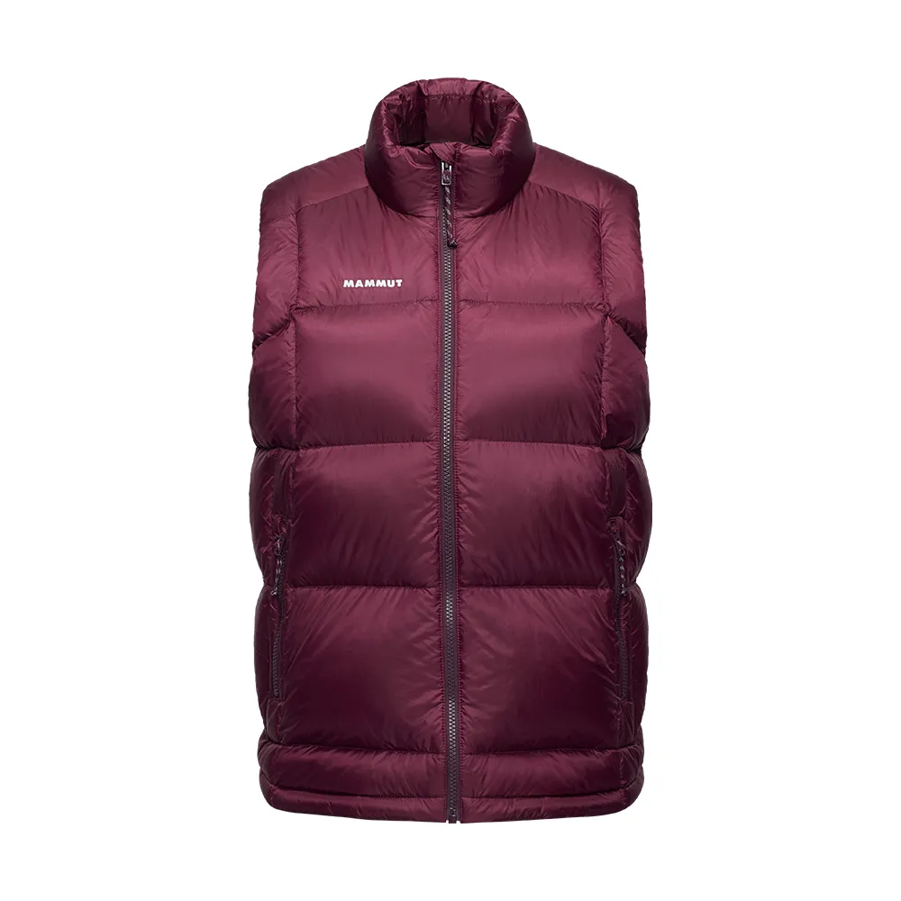 【Mammut 長毛象】Glacier Glow IN Vest W 保暖立領羽絨背心 葡萄酒紅 女款 #1013-03800