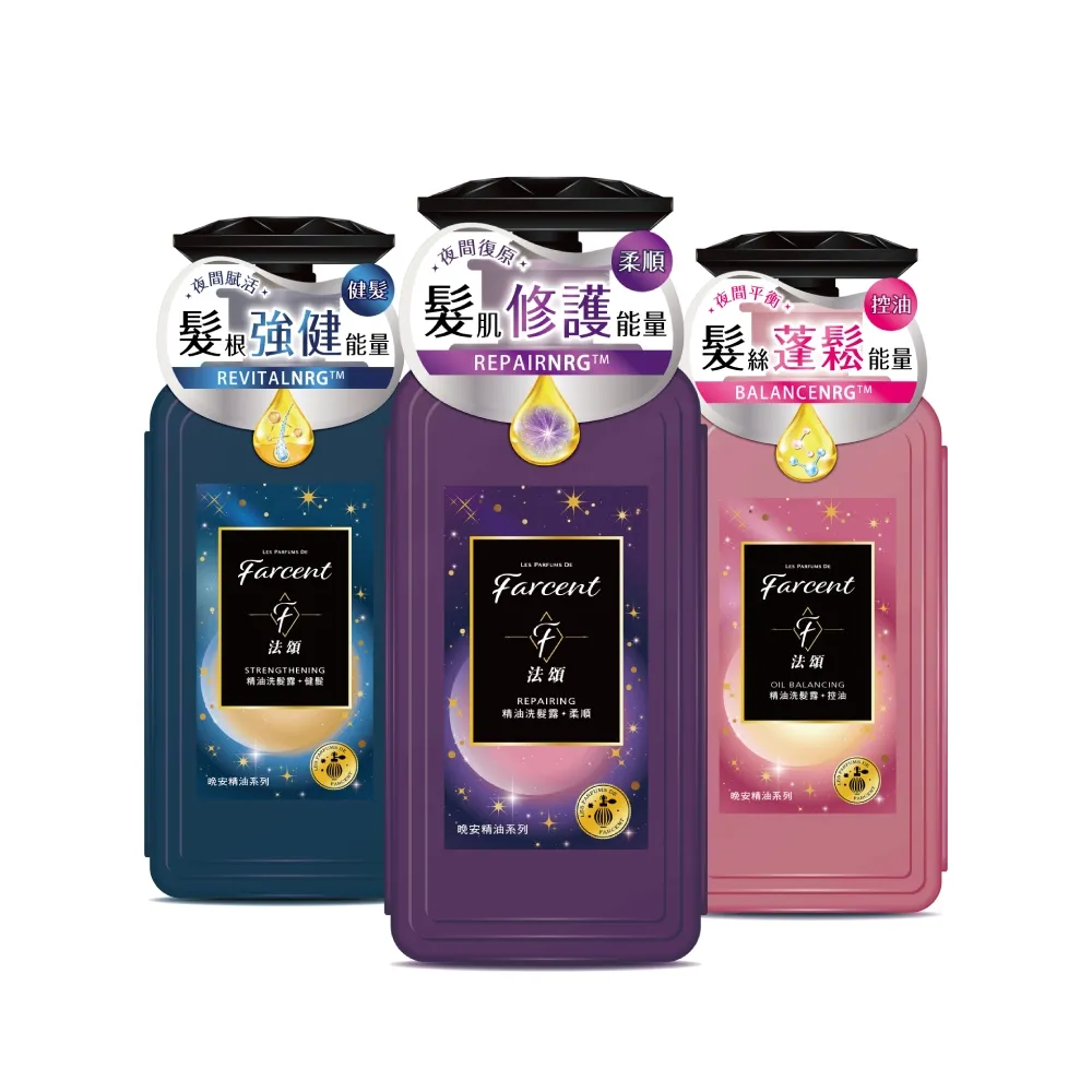 【Farcent 法頌】奇蹟洗髮露/洗髮精/洗髮乳 3入組(600ml/入 共3入)(柔順/健髮/控油)