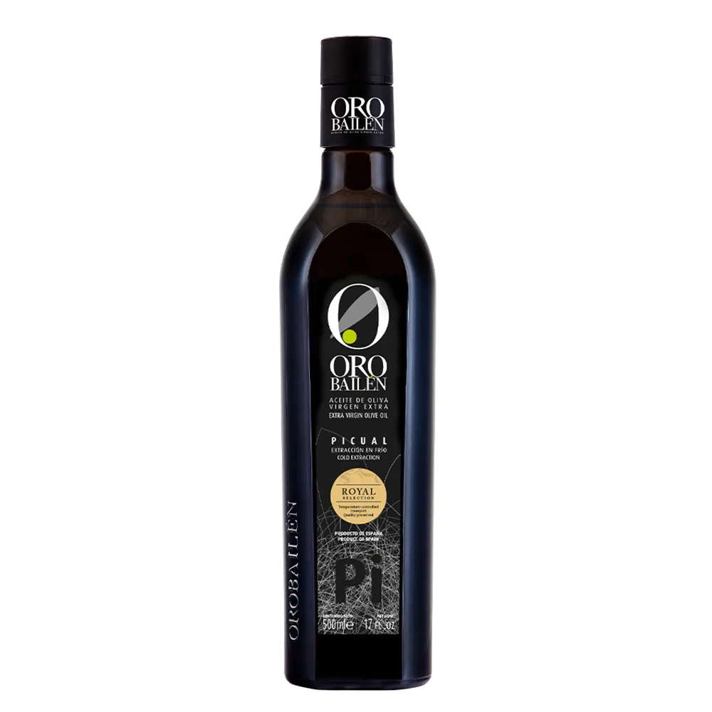 【Oro Bailen 皇嘉】皇家級Picual特級冷壓初榨橄欖油500mlx1入(酸度0.1%/生飲首選/低油酸/多國大獎)