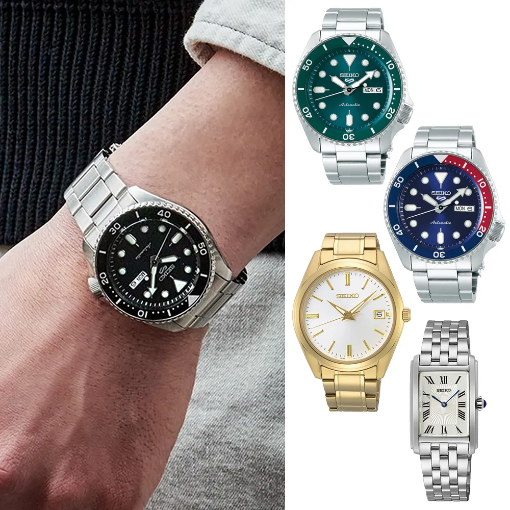 【SEIKO 精工】5 Sports/CS系列 經典熱賣款 男錶 女錶 雙11 送禮(4R36-07G0Q/4N30-00M0S)