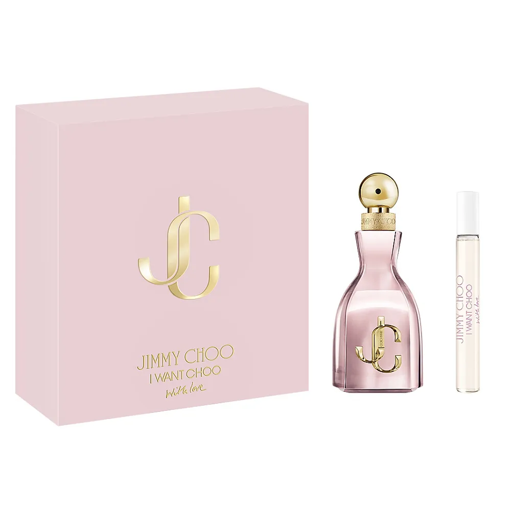 【JIMMY CHOO】Jimmy Choo With Love 熾愛粉戀淡香精香氛組 (60ml +10ml (專櫃公司貨)