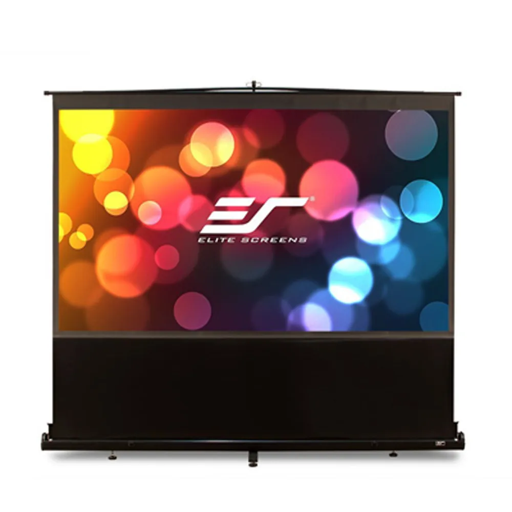 【億立銀幕】100吋 16:9 可攜式彈簧地拉幕-白塑布 F100XWH1 美國EliteScreens