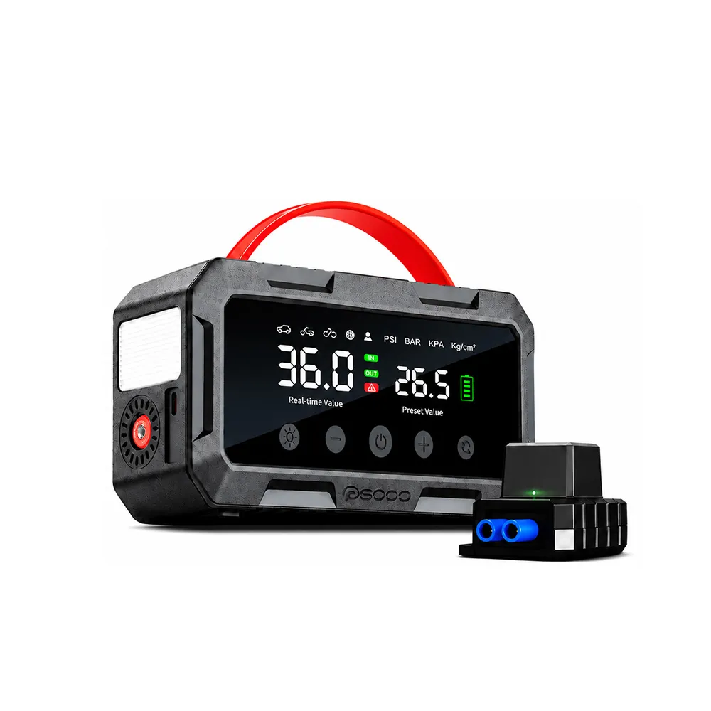 【非常G車】PT-126 10000mAh 雙缸打氣 多功能救車行動電源(自動充停/防反接智慧電夾)