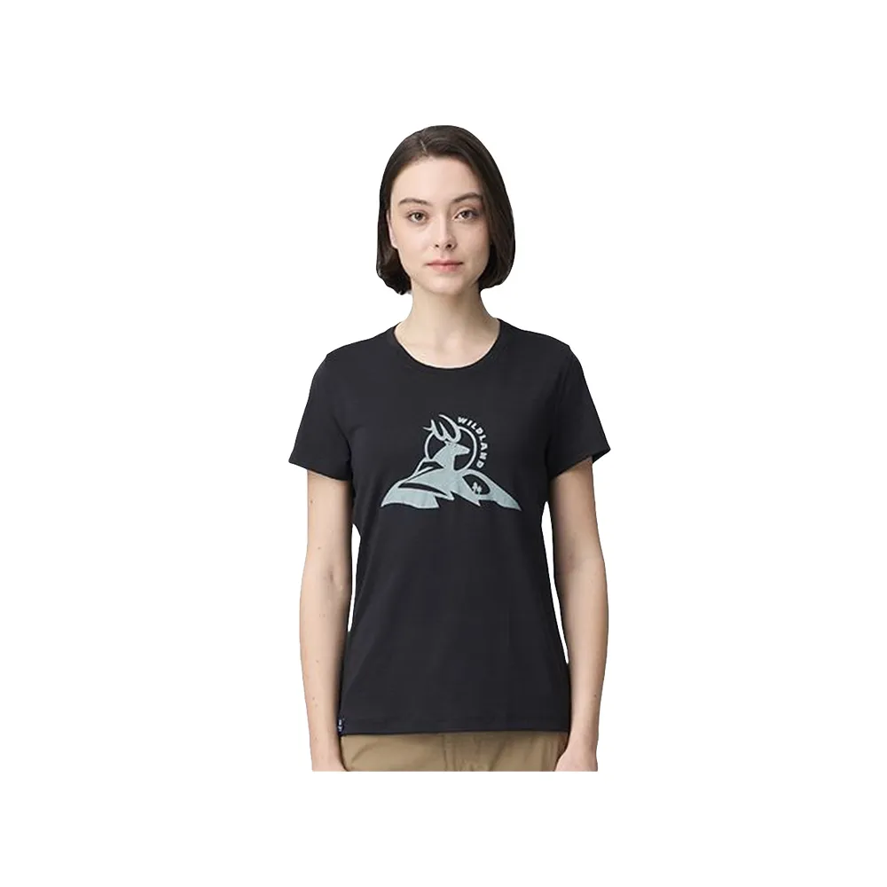 【Wildland 荒野】女wildland-20周年經典紀念T-S-2L-黑色-0B21611-54(T恤/女裝/上衣/休閒上衣)