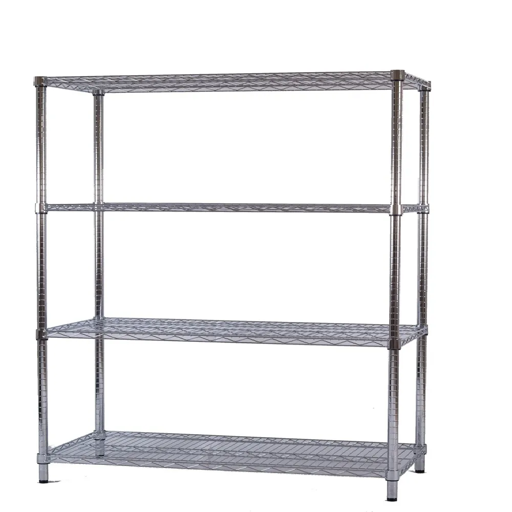 【空間魔坊】荷重耐重型四層鐵力士架 150x60x165cm 15060(波浪架 鐵力士架 鐵架 收納 層架 置物架)