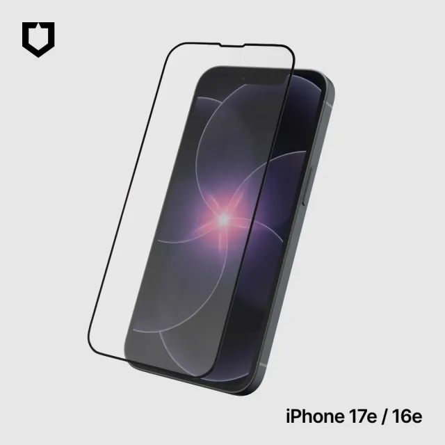 【RHINOSHIELD 犀牛盾】iPhone 17e/16e 9H鋼化玻璃抗藍光螢幕保護貼(附貼膜輔助工具)