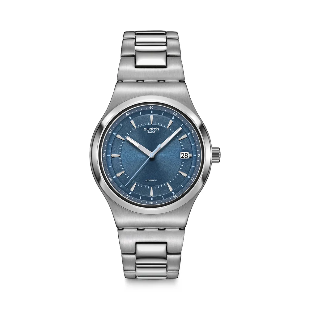 【SWATCH】SHIMMER AT DUSK 金屬機械手錶/男錶/女錶/瑞士製造 YIS435G(42mm)